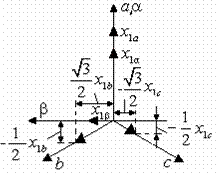 Схема двухфазно - трехфазного преобразования Схема двухфазно - трехфазного преобразования